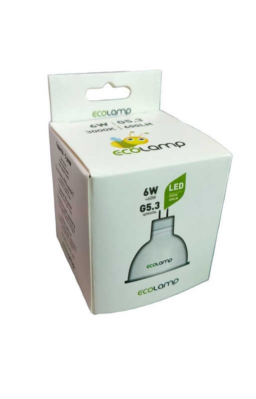 Лампа світлодіодна ECOLAMP, 6 Вт, (EL-G5363000)